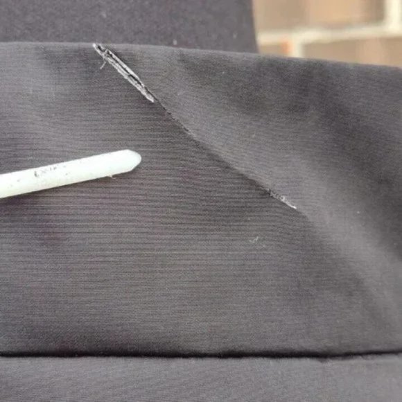 Sandy Liang Rushi Shearling Sherpa Jacket Blue Black Fleece Zip Up Coat L NWOT - Picture 11 of 14